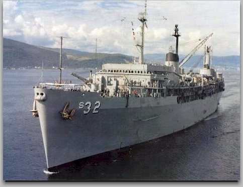 USS Holland in the Firth of Clyde